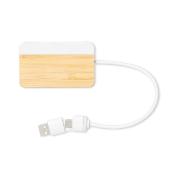 Port USB en bambou et extrait de marbre