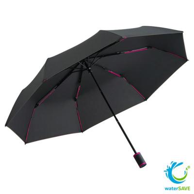 Parapluie de poche noir en toile recyclé