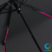 Parapluie de poche noir en toile recyclé
