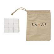 Casse-tête en bois dans une pochette en toile