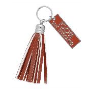 Porte-clés avec pompon et breloque