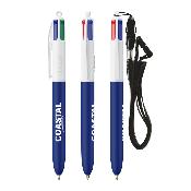 BIC® 4 Couleurs Soft avec Lanyard