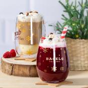 Set de verres - motif flocons de neige