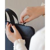 Sac ordinateur portable en simili cuir végétalien