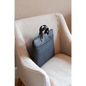 Sac ordinateur portable en simili cuir végétalien
