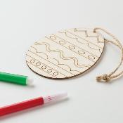 Set de coloriage sur œuf en bois