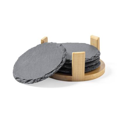 Ensemble de sous-verres en ardoise