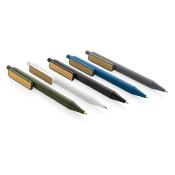 Stylo en ABS recyclé avec clip en bambou