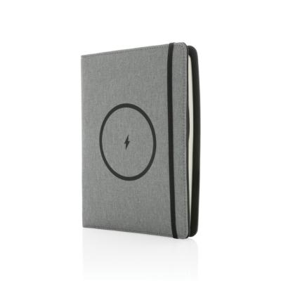 Carnet de notes A5 avec chargeur sans fil et powerbank