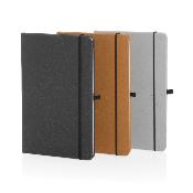Carnet A5 à couverture rigide en cuir recyclé
