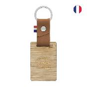 Porte-clés en matière végétale et bambou