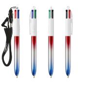 BIC® 4 Colours® Flags Collection avec Lanyard