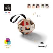 Boule de Noël personnalisée avec chocolats - Le Petit Carré de Chocolat