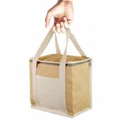 Lunch bag isotherme en toile de jute