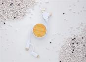Câble 6-en-1 rétractable en plastique recyclé - 100 cm