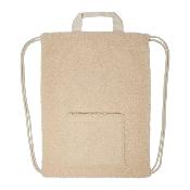 Sac à dos avec cordon sherpa recyclé