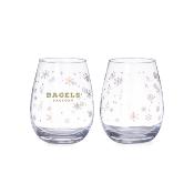 Set de verres - motif flocons de neige