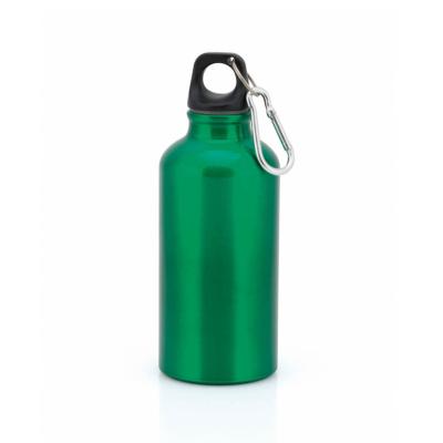 Gourde en aluminium et mousqueton - 400 ml