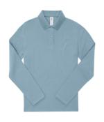 Polo manches longues en coton pour Femme - 210 g