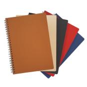 Carnet à spirale A5 en cuir recyclé