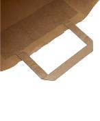 Sac en papier kraft avec poignées plates - 80g