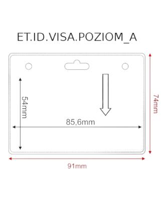 Porte-badge VISA Horizontal