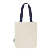 Sac shopping anses contrastées
