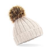 Bonnet épais avec pompon amovible