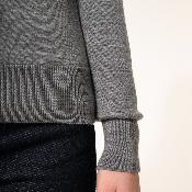 Pull Mérinos à col roulé - Femme