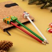 Crayon avec figurine de Noël