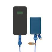 Câble USB 6 en 1 à charge 45 W en plastique recyclé -120 cm