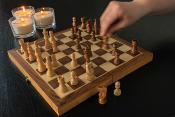 Jeu d'échecs en bois