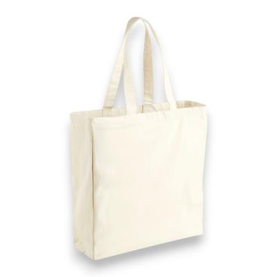 Large sac shopping en coton canvas