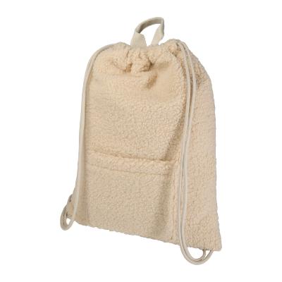 Sac à dos avec cordon sherpa recyclé