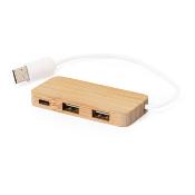 Port USB en bambou