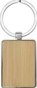Porte-clés rectangulaire en bambou