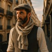 Foulard/ Chèche en coton made in France - 110 g