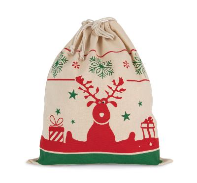 Sac avec cordon motifs de Noël