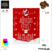 Calendrier Avent avec des amandes au lait