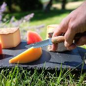 Couteau pliant en bois d'olivier