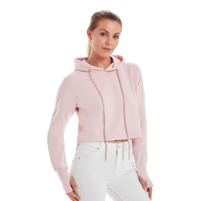 Sweat à capuche court pour Femme