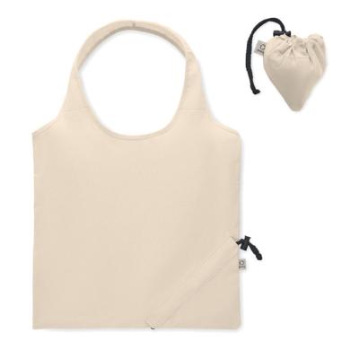 Sac shopping pliable en coton recyclé