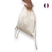 Sac à cordons en coton biologique - Made in France