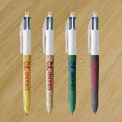 BIC® 4 Couleurs Wood Style