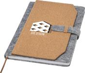Carnet A5 en feutrine recyclée et liège