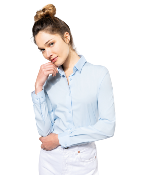 Chemise en coton manches longues - Femme - 120 g