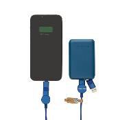 Câble USB 6 en 1 à charge 45 W en plastique recyclé -120 cm