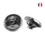 Pin's rond avec attache papillon - 20 mm