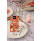Pochette avec deux œufs en chocolat