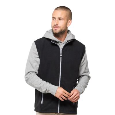 Bodywarmer polaire contrasté 